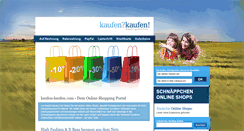 Desktop Screenshot of kaufen-kaufen.com